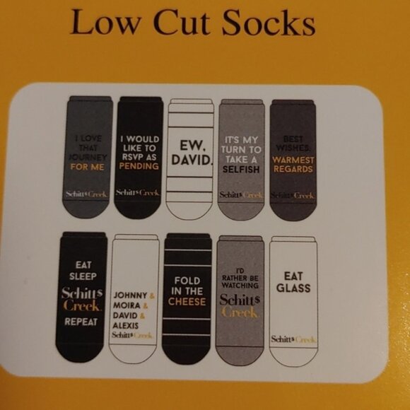 BNIP new Schitt's Creek TV show socks 10 pairs size 4-10 - Picture 4 of 8